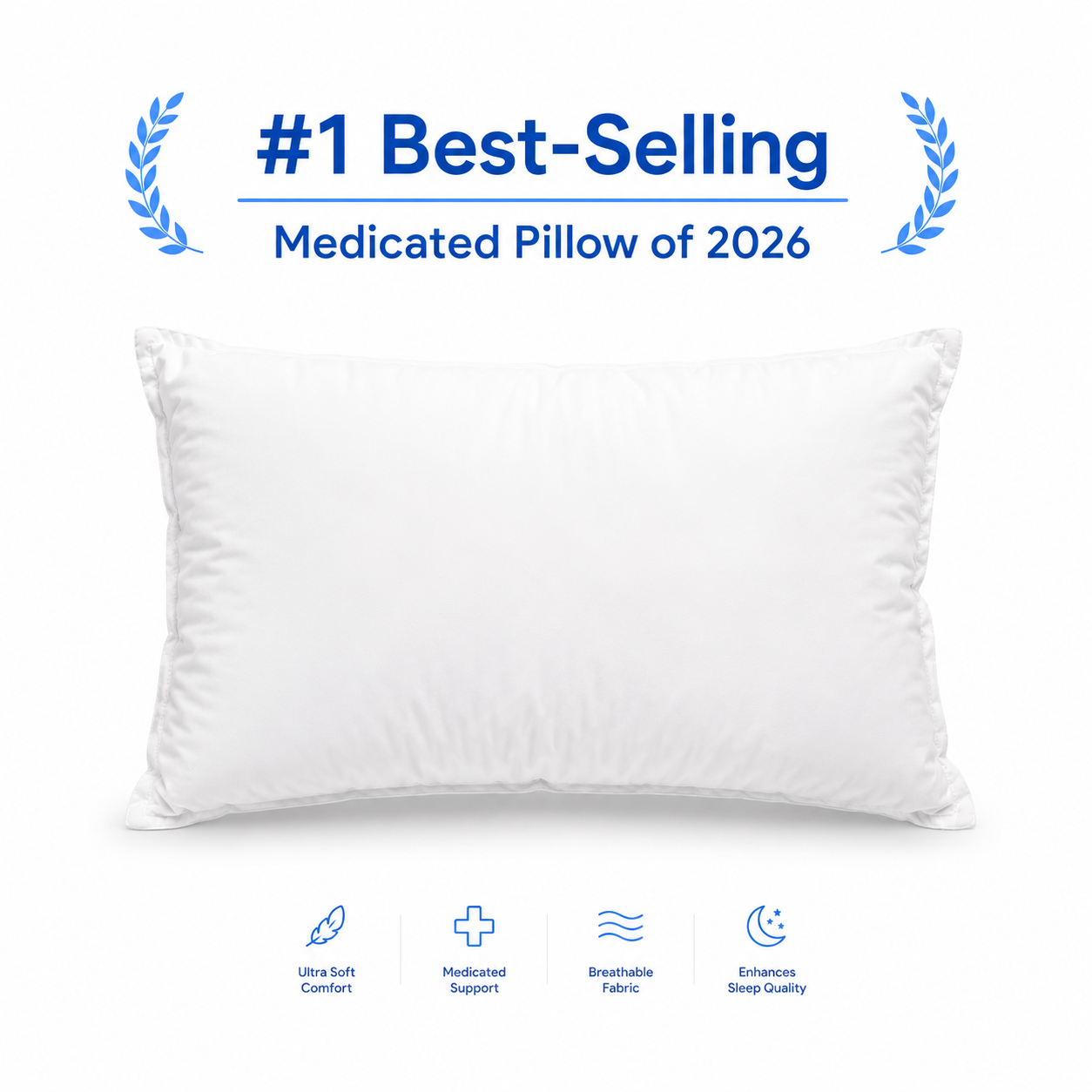 Medicated Pain-Relief Pillow Sleep Without Neck Pain