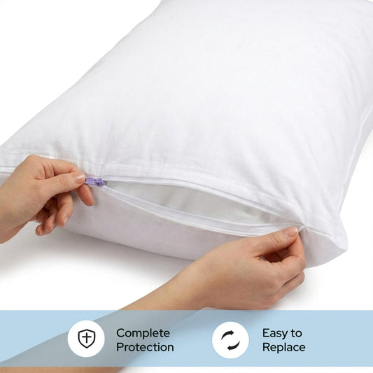 Pillow Covers | Secure Bed Pillow Covers with Hidden